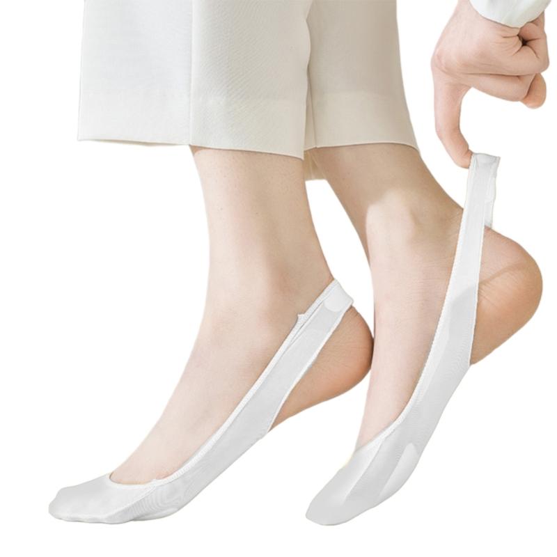 Antislip Strap Half Toe Invisible Low Cut Liner Socks Ball of Foot Cushioned No Show Padded Half Socks For Women Heel