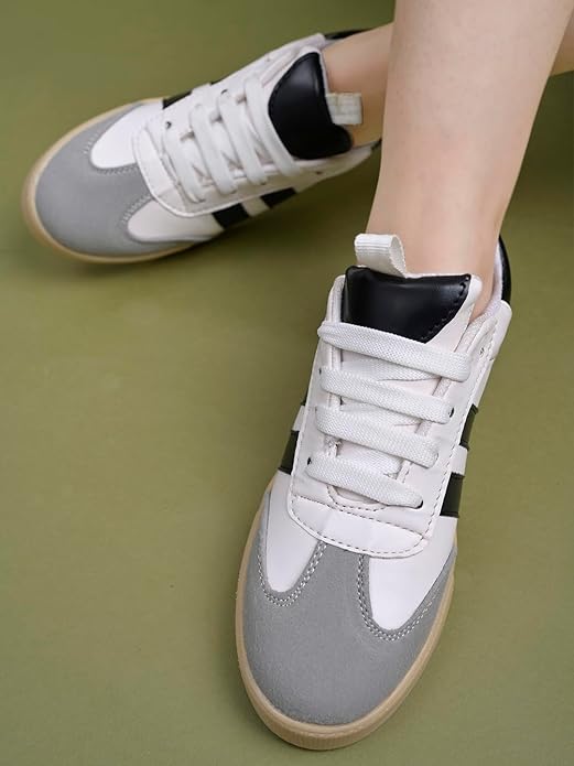 Женские повседневные кроссовки Shoetopia || Стильные спортивные туфли на шнуровке с удобной подошвой || Легкая повседневная обувь для ходьбы и бега