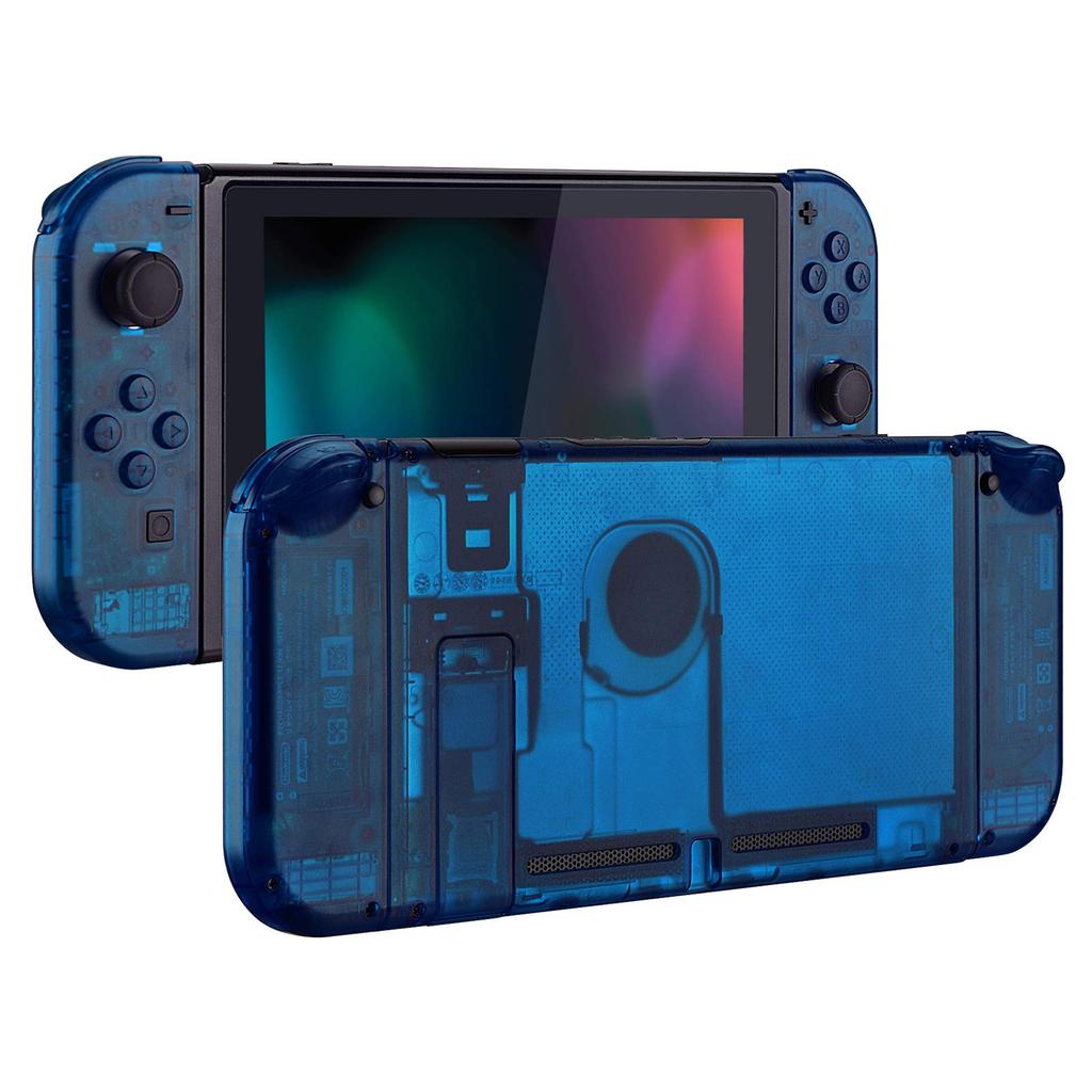 Comes with Back Plate for eXtremeRate Switch Custom DIY Replacement Case Shell for Switch Made of Clear Holder Handle Controller Housing for and Full