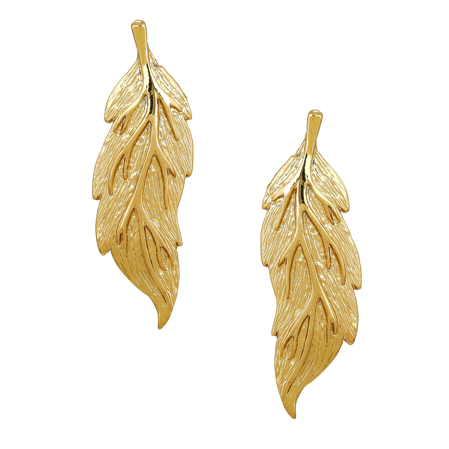 Женские дизайнерские серьги Estele Trendy Modernwomen Pretty Leaf