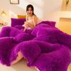 Winter Mink Down Quilt Cover Double-sided Plush Princess Style Coral Down Quilt Cover Crystal Velvet
