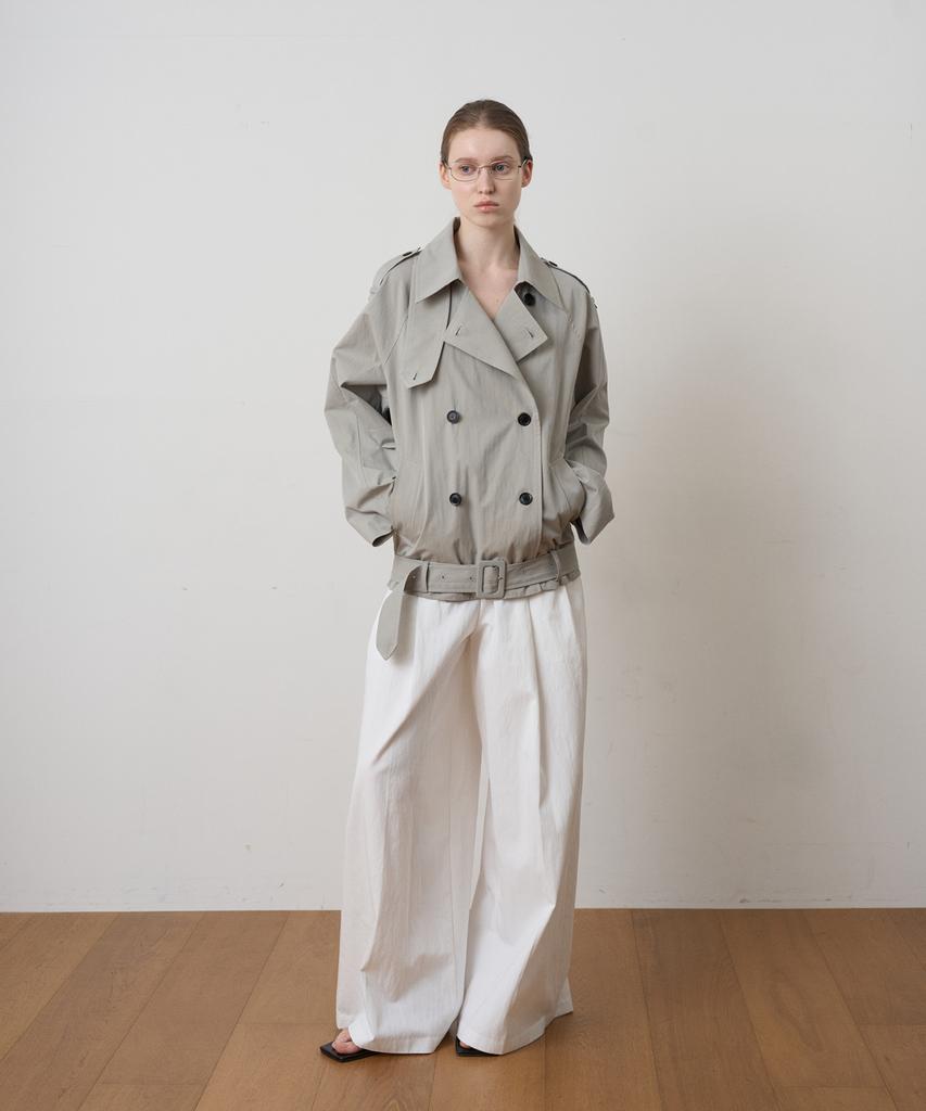 FROMWHERE Cotton Bulky Pants Ivory