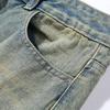 Мужские хлопковые весенние летние рваные джинсы повседневные брюки брюки винтажные широкие джинсовые брюки джинсы для мужчин модная одежда уличная одежда