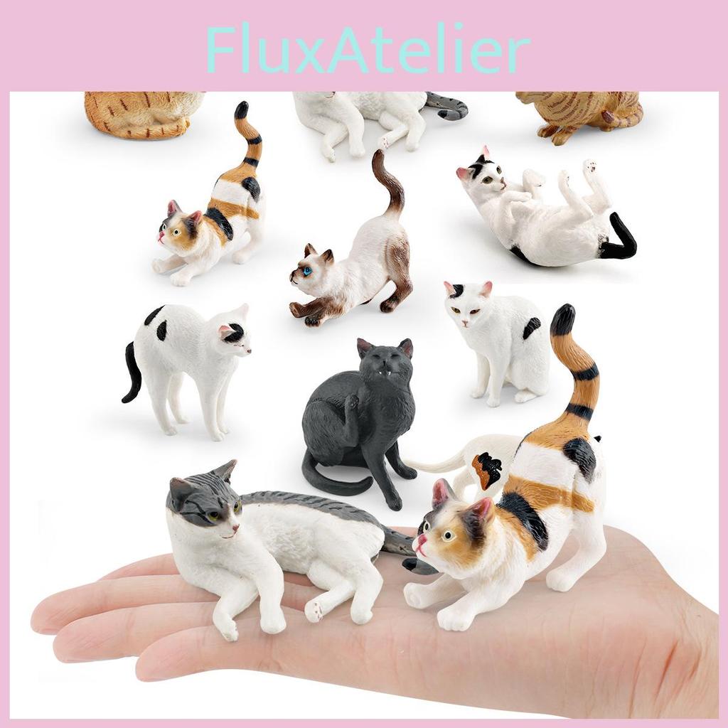 Американская короткошерстная кошка ПВХ Фигурка животного Статическая модель Для детской игровой комнаты Декор