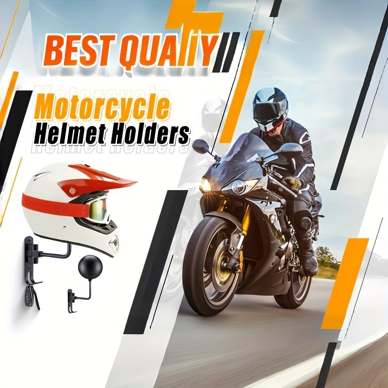 Motorcycle Helmet Holder Swivel 180° Wall Shelf Helmet and Jacket Hanger Metal Hook Metal Shelves Perfect GiftSpeed Sensors 6