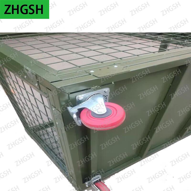 ZHGSH Field Mobile Storage Cage Cart