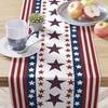 4th of Runner July Table USA Stars Stripes Pattern Table Runner Independence Day