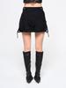 YEEL Cross Strap Cargo Skirt Black
