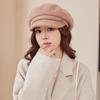 Осенне-зимний берет женский однотонный высококачественный теплый берет с козырьком в стиле ретро, подчеркивающий темперамент и делающий лицо маленьким, шерстяной берет