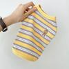 Летний жилет Four Seasons Striped Bear Vest Teddy Bigbear Universal Dog Clothing для маленьких и средних собак Pet Cat Clothing