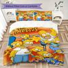 Simpsons Family Pattern Bedding uilt Set uilt Cover Pillowcase Home Decoration Birthday Gift (1 * duvet cover + 2 * pillowcase  without core)85