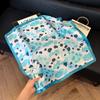 New 71 * 71cm Korean version small square scarf women's silk scarf spring and summer thin sunscreen scarf neck protection tied bag headband scarf