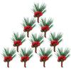 Christmas Pine Cone Artificial Mini Christmas Tree Pendant Christmas Supplies for DIY Wreath Design