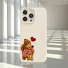 Милый чехол для телефона с узором плюшевого мишки, подходит для iPhone 17 16 15 14 13 12 11 Pro/Max/Plus, противоударный