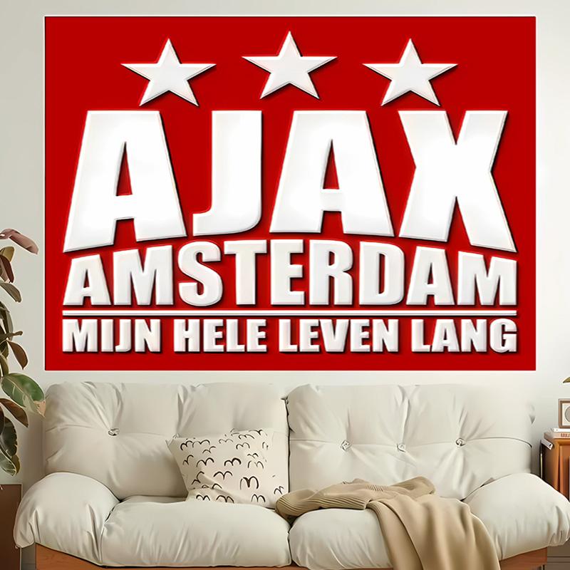 1pc AFC Ajax Tapestry, Living Room, Bedroom, Office, Party Decor, Ideal Festive Gift