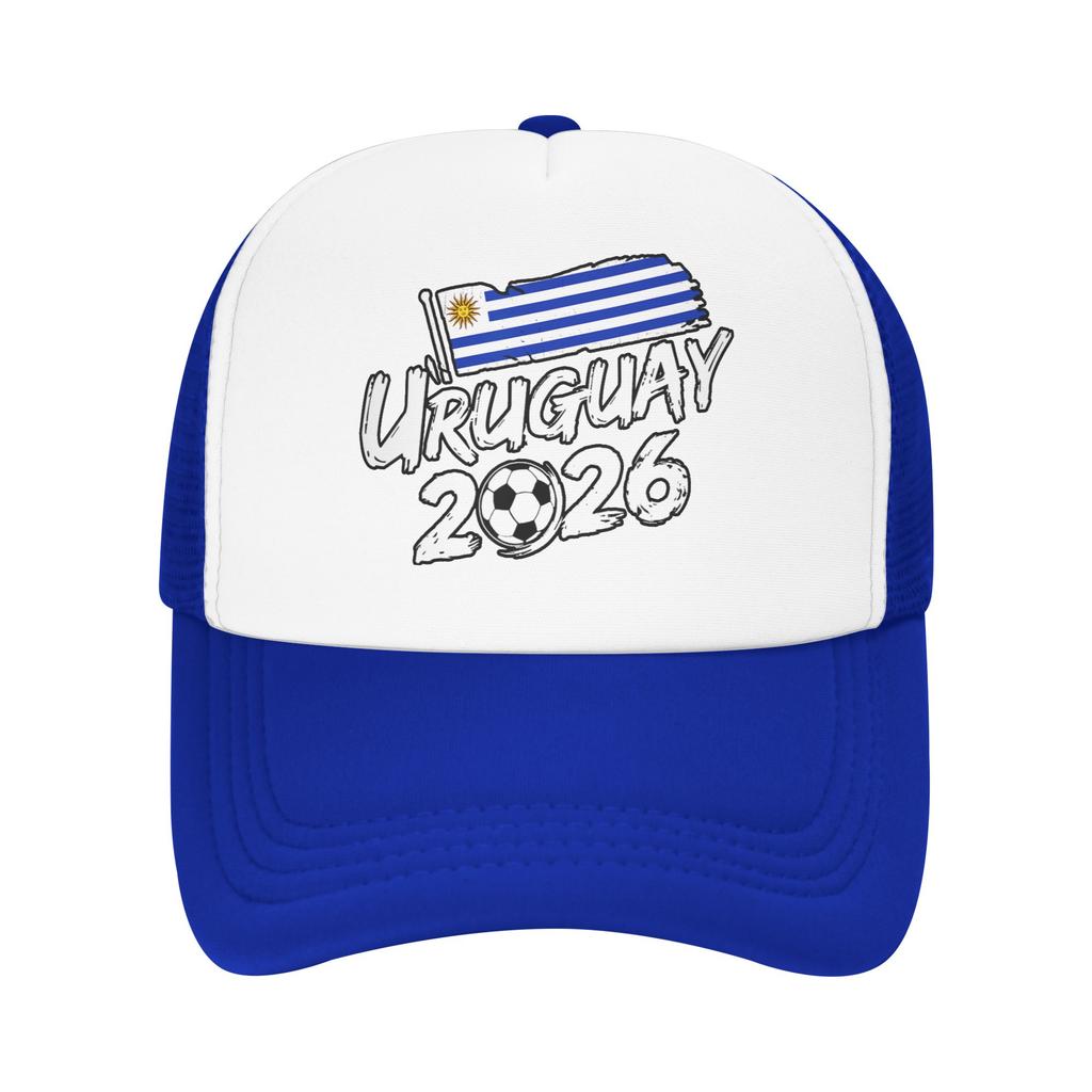 Uruguayan Flag Uruguay Soccer Mesh Sun Hats Outdoor Sports High Quality Snapback Cap Couple Women Vintage Custom DIY Trucker Hat