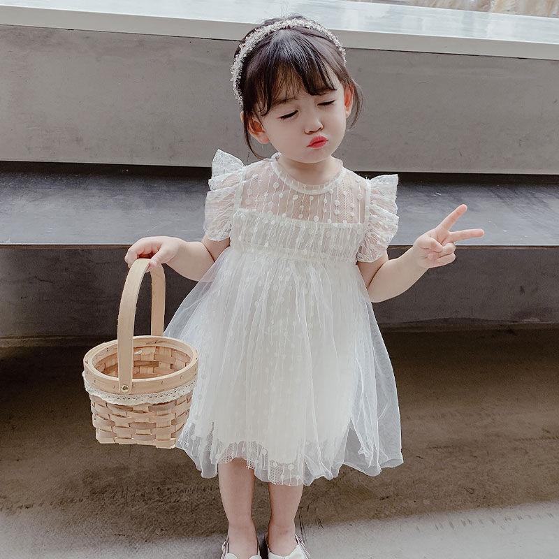 Пышные платья для девочек, сетчатая юбка, детский костюм с рюшами и вышивкой для рождественской вечеринки, платье-пачка на день рождения, детская одежда