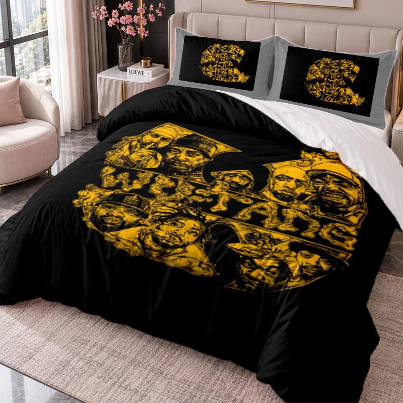 Wu Tang Clan 3Pcs Bedding Set Duvet Cover With Two Pillowcases For Bedroom Home Decoration