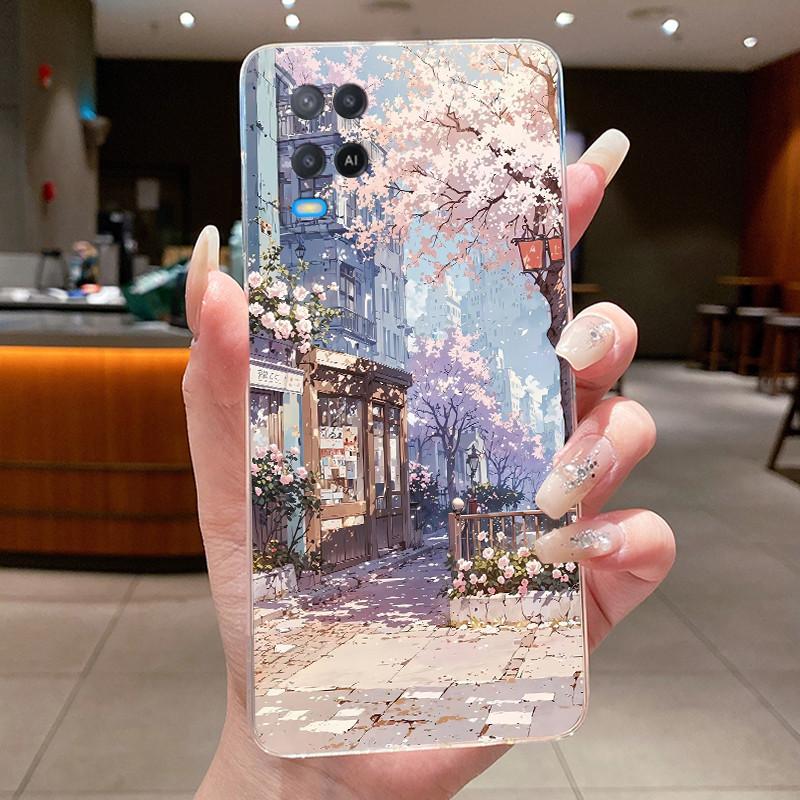 Casing For OPPO A54 4G Case CPH2239 Luxury Dragon Cute Cool Boys Girls Transparent Soft TPU Back Cover For OPPO A54 Phone Case