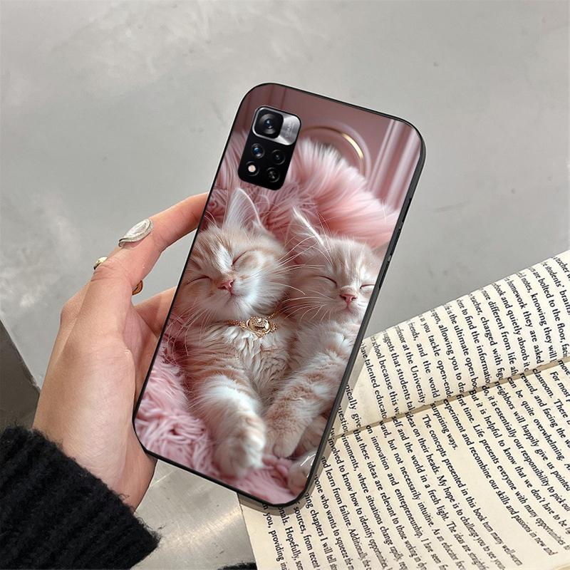 Милый чехол для телефона с кошкой для Xiaomi Redmi note 13 12 Pro 11S 11 10 Pro 10S 12S Redmi 13 14C 10 13C
