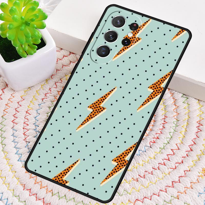 Чехол-накладка из силикона со звездами и молниями, милый, для Samsung Galaxy note 10 pro S26 S25 S24 S23 S22 S21 Plus Ultra