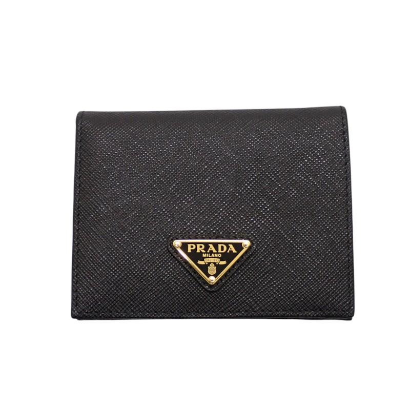 PRADA  1MV204_QHH_F0002 Bifold Wallet black Safiano Women