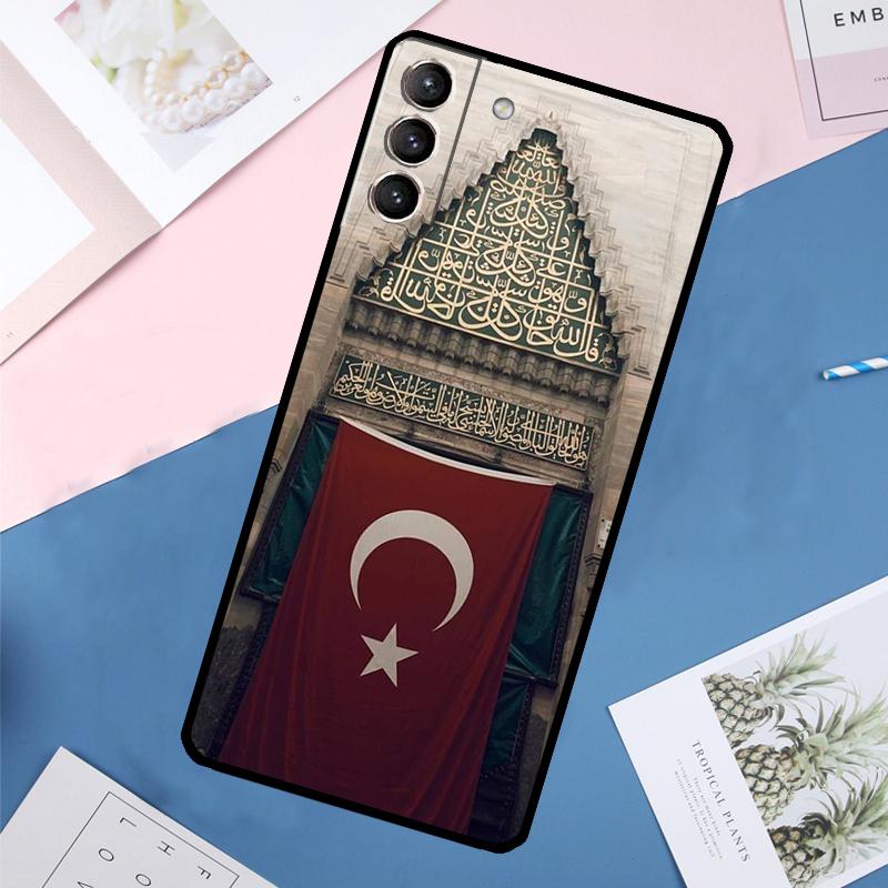 Чехол Турецкий Флаг Турции для Samsung Galaxy S24 S23 S22 Ultra S20 S21 FE S8 S9 S10 Plus Note 10 20 Ultra