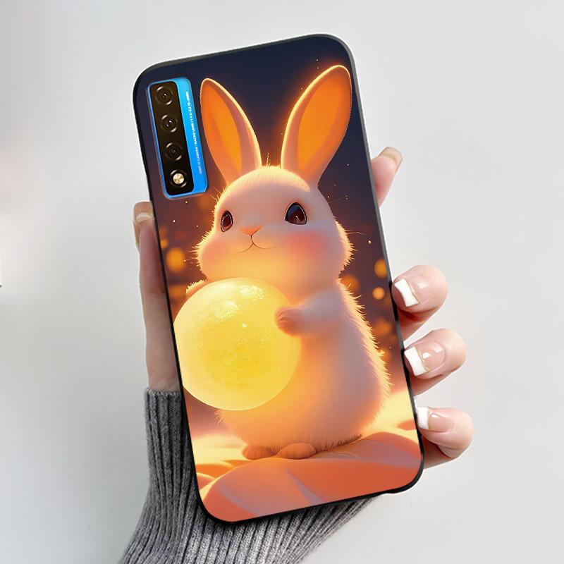 Чехол для TCL 20 20S 20 Pro 5G 20L Plus 20L+ Чехол Роскошный Дракон Милый Крутой Мальчики Девочки Черный Мягкий Силиконовый Чехол для Телефона Задняя Крышка