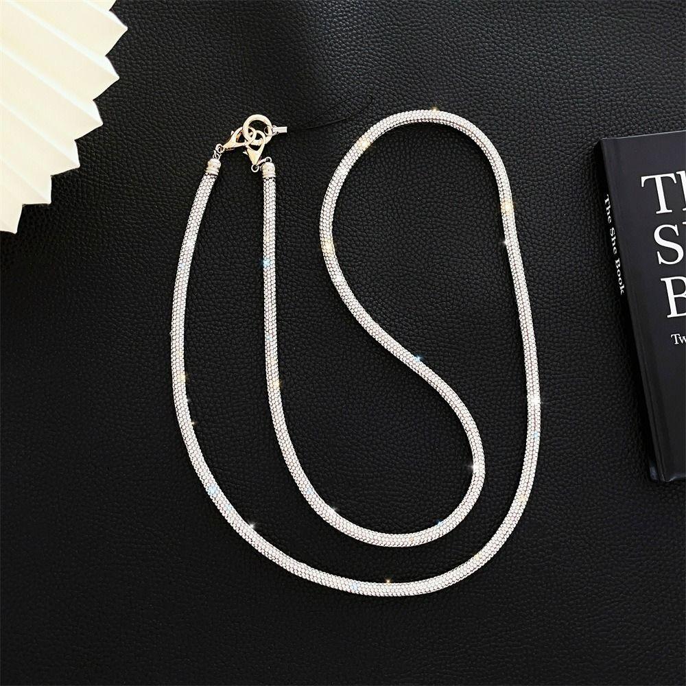 Crystal Rhinestone Phone Lanyard Bling Bling Hanging Cord Phone Anti-lost Rope  Phone Accessories