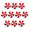 Yousheng 10/20/24Pcs Cabinet Door Knob Cover Christmas Peppermint Candy Drawer Closet Dresser Wardrobe Door Pull Handle Decoration Cover
