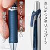 Шариковая ручка Pentel Гелевые чернила Гелевая Нажимной механизм 0,5 мм Серебристый корпус BLN75Z-CA Сине-черный 10