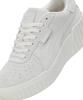 PUMA CALI Wedge Platform Size Sneakers, Tonal, Women's, 385248, Spring/Summer 2022, Pristine/Marshmallow, 24.5cm