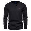 Gant Autumn New Embroidered Men's Casual European Round Neck Long Sleeved T-shirt Men's Slim Fit Sports Base Shirt Top