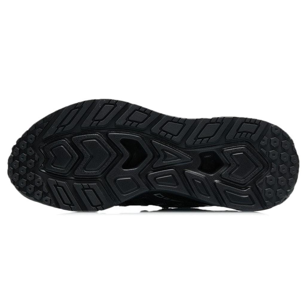 Li-Ning Кроссовки для бега Mountain Color с низким верхом, светоотражающие, износостойкие, дышащие, женские, черные, AGLR106-2