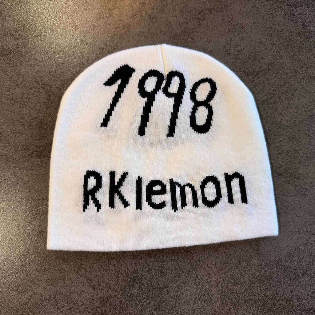 1998 Rkiemo Letter Knit Cap For Fall Casual And Streetwear Looks Hat Gift