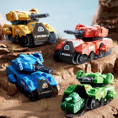 Заводная игрушечная машинка, креативный заводной игрушечный танк, модель будущего танка, скрытый люк со встроенным маленьким танком, подарок на день рождения для детей дошкольного возраста