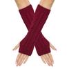 Twists Decorative Pattern Arm Warmers Knitted Arm Sleeve Gloves Casual Wear Lolita Gloves  Outdoor