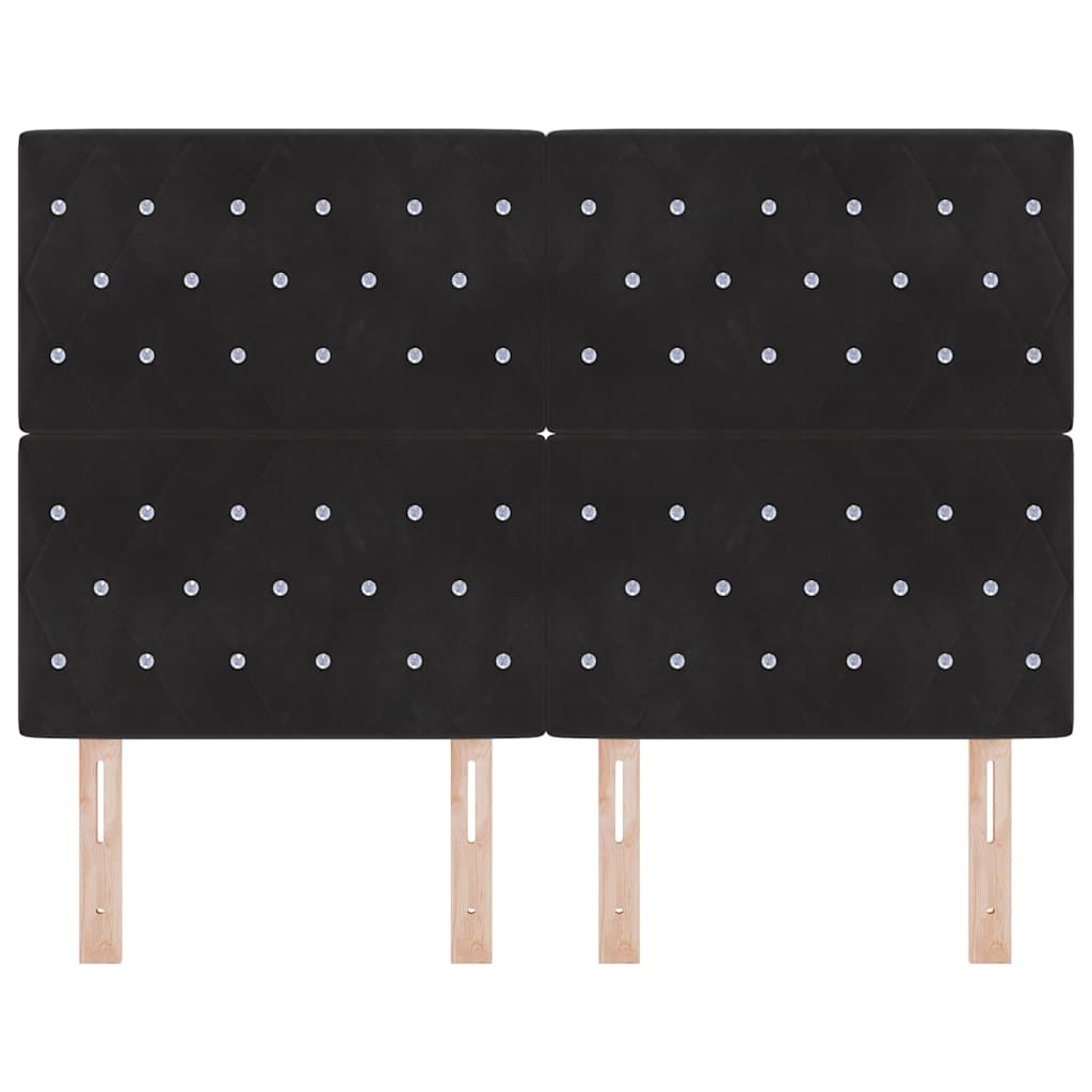 Headboard in Black 160 cm Velvet