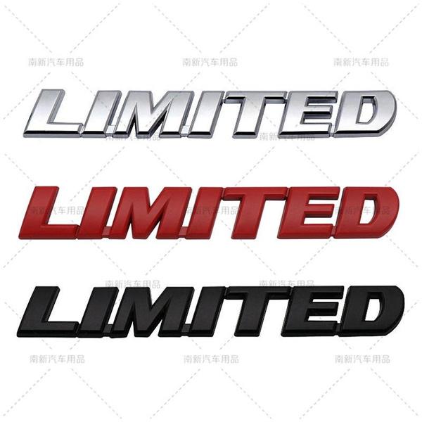 2pcs/lot 3D Metal Toyota LIMITED Car Emblem Auto Badge Rear Trunk NamePlate Stickers Side Fender Decal