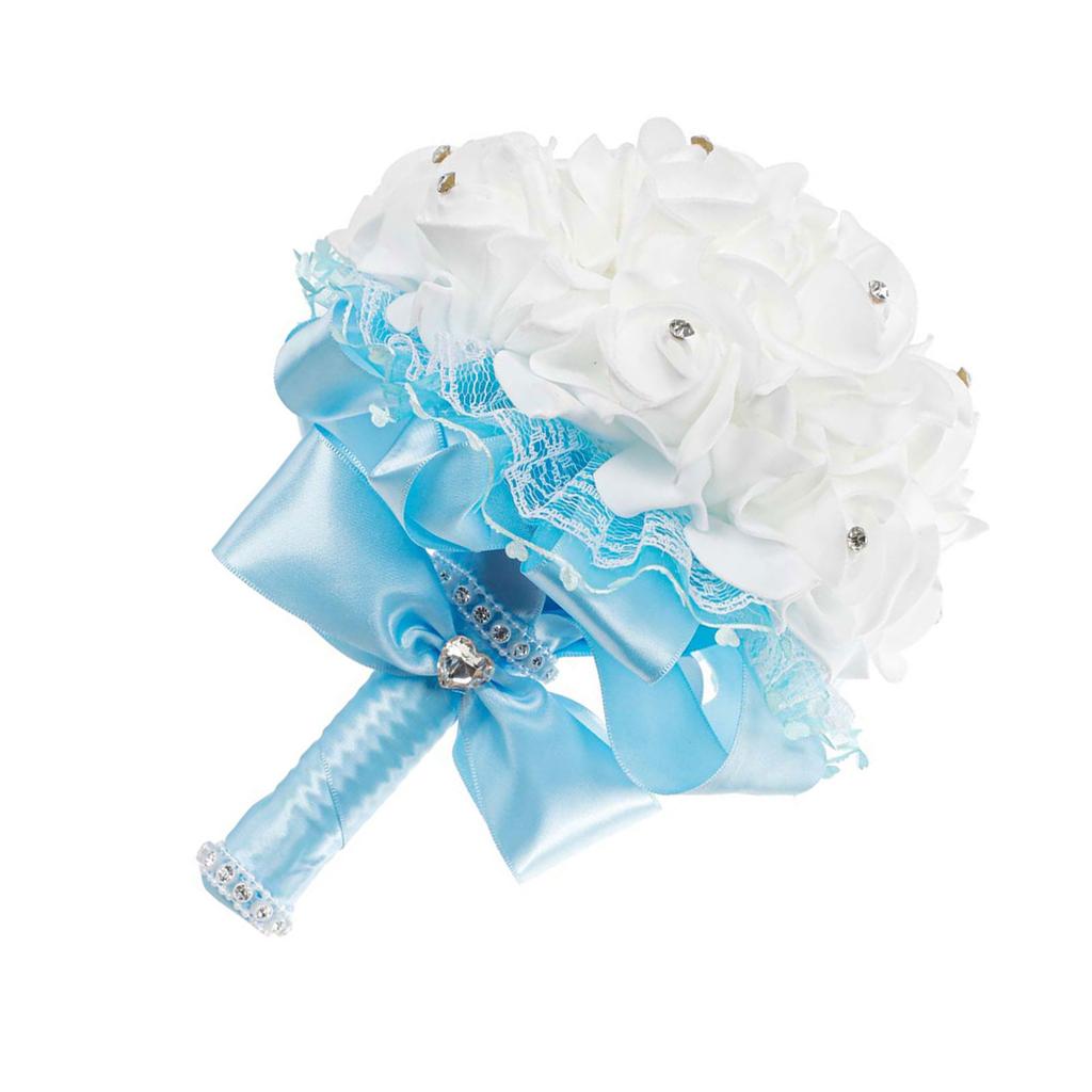 Изысканные искусственные розы, цветочные украшения, букет невесты, искусственные цветы, идеально подходящие для свадебных торжеств