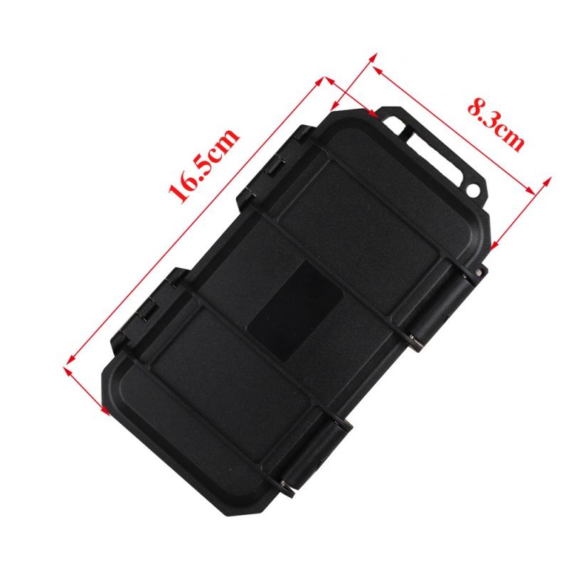 Компактный тактический водонепроницаемый и устойчивый к падениям ящик для хранения инструментов, EDC портативный ударопрочный и устойчивый к давлению ящик для инструментов