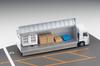 TOMYTEC The Truck Collection Truck Collection Logistics Site Wing Van Set G Vantech