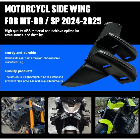 For YAMAHA MT-09 / SP 2024-2026 Side Wing Side spoiler FRONTAL SPOILERS MT09 2024 2025 2026 Front spoiler Lower spoiler flank