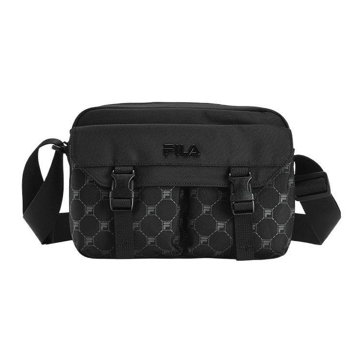 Fila Ткань с принтом логотипа Винтажная сумка через плечо Мужские сумки F13M348102FBK