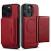 Съемный магнитный кожаный чехол 2 в 1 для IPhone 16 17 Air 15 14 13 12 11 Pro XS Max XR 17E 16E 8 Plus SE Карманный чехол для телефона