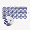 Vinyl Decoration with Print for Tool-Free Assembly 120x60 cm Pattern with Floral Motifs