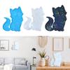 Красивые настенные украшения в форме кошки, силиконовая форма, индивидуальный декор, изготовление смоляной формы, идеальный подарок для любителей DIY