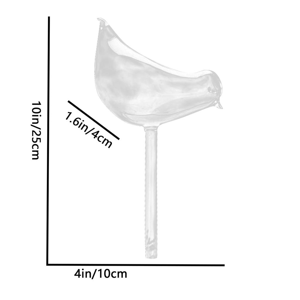 (Никита) Стеклянная поилка для маленьких птиц, автоматический капельный горшок для растений, боги ленивого полива