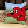CClifford The Big Red Dog Pillow Case Pillowcase Doublesided Printed Sofa Cushion Bedroom Headboard Pillow