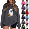Women's Fashion Casual Long Sleeve Halloween Printed Sweatshirt